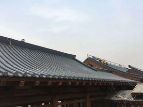 杭州四合院涼亭城墻門(mén)頭古建仿古瓦 彩鋁仿古瓦